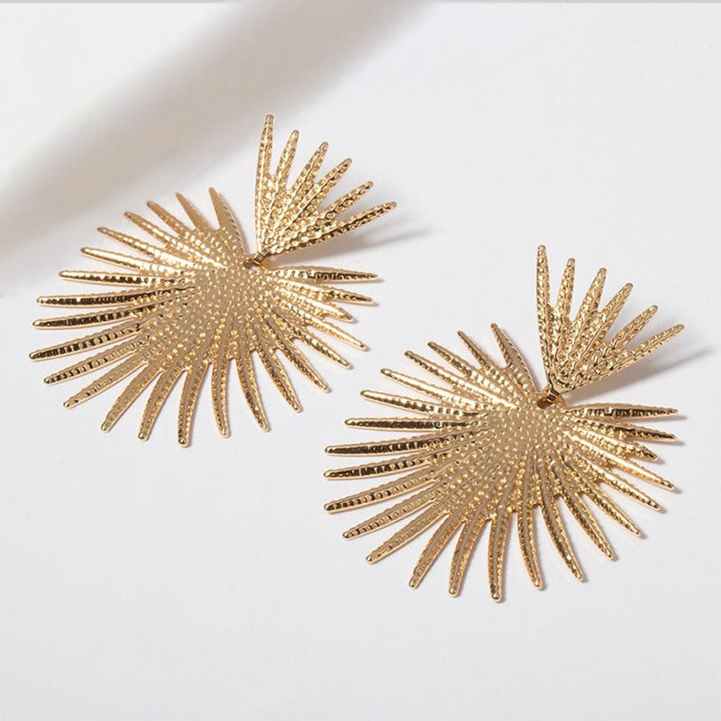 Exotic Palm Designer Statement Earrings - Montipi