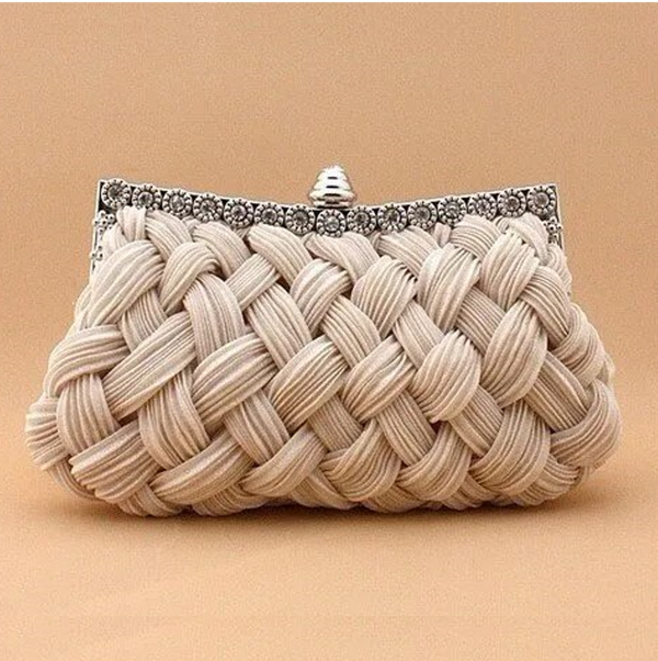 Retro Chic Woven Designer Clutch Montipi