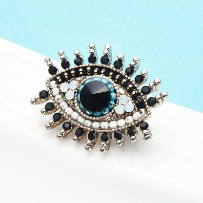 Rhinestone Evil Eye Brooch Montipi