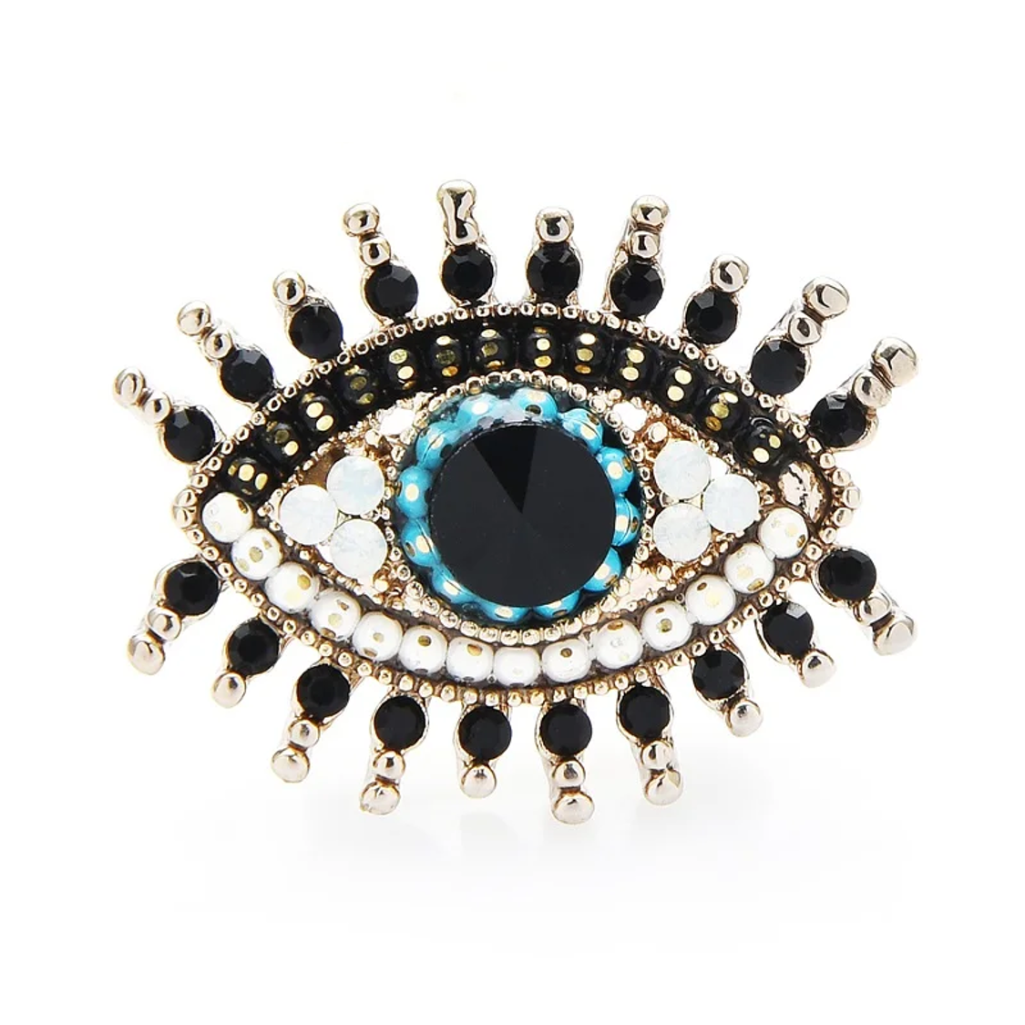 Evil Eye Rhinestone Rhinestone Evil Eye Brooch – Montipi