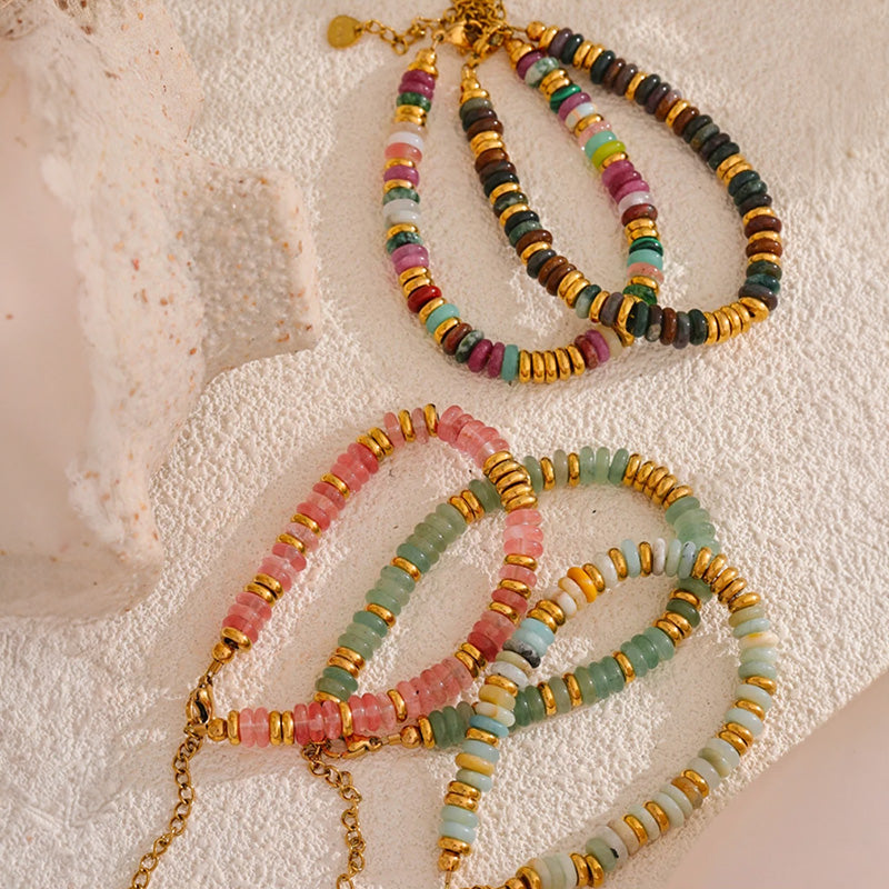 Riviera Gemstone Beaded Bracelet