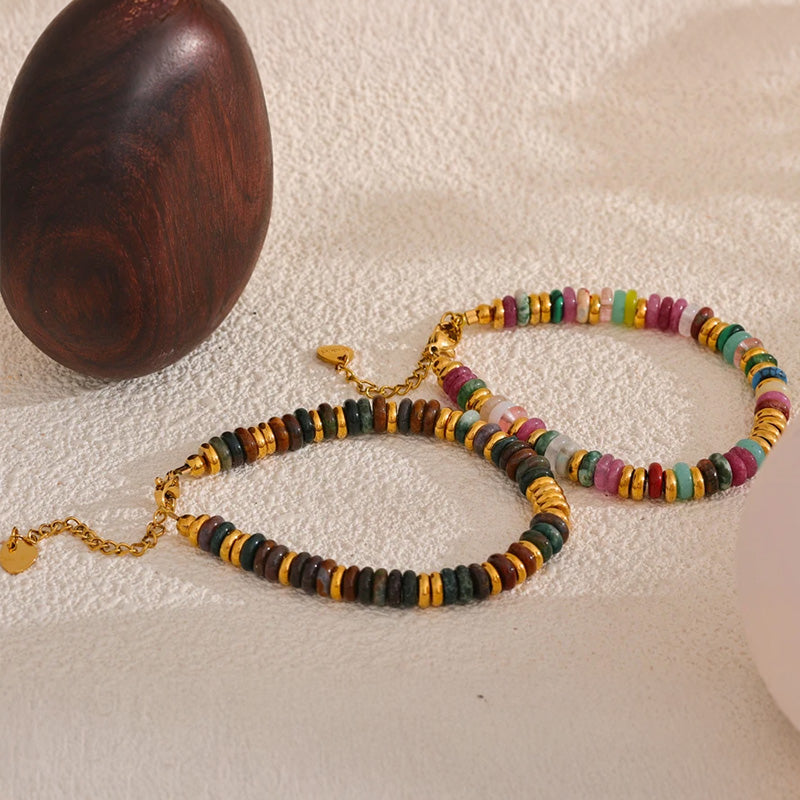 Riviera Gemstone Beaded Bracelet