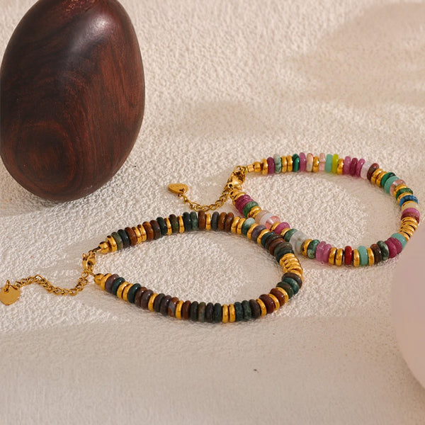 Riviera Gemstone Beaded Bracelet