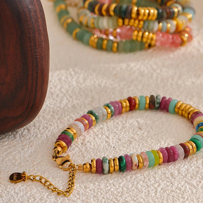 Riviera Gemstone Beaded Bracelet