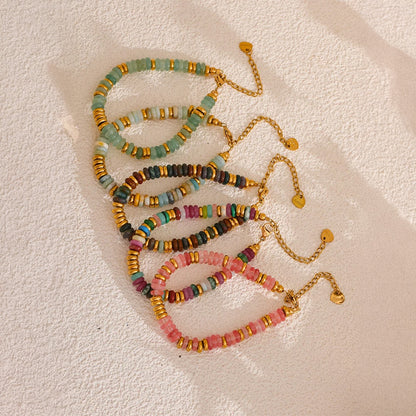 Riviera Gemstone Beaded Bracelet