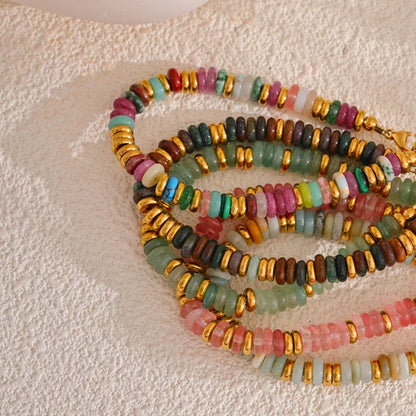 Riviera Gemstone Beaded Bracelet