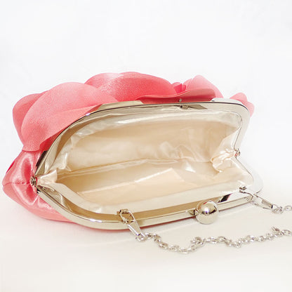 Rose Chic Petal Clutch Bag