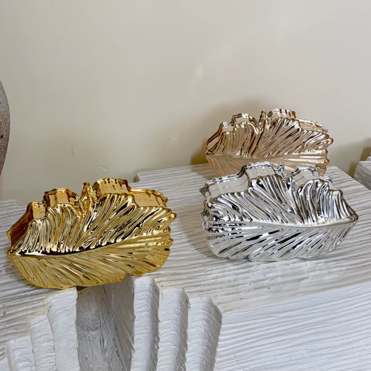 Golden Plume Clutch Bag