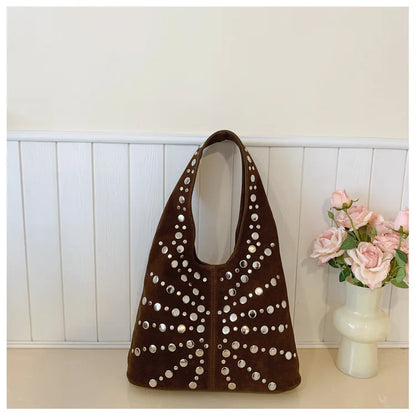 Cafe Studded Shoulder Bag