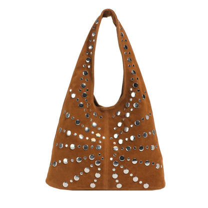 Cafe Studded Shoulder Bag