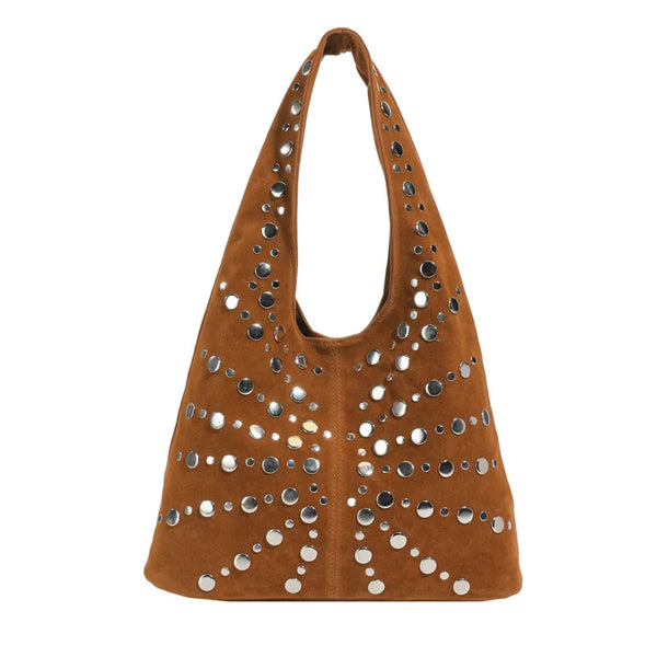 Cafe Studded Shoulder Bag