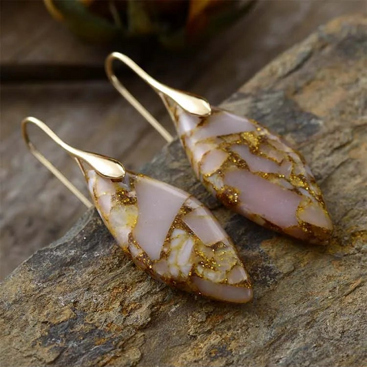 Jasper Luxe Marble Earrings