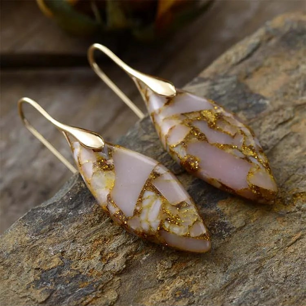 Jasper Luxe Marble Earrings