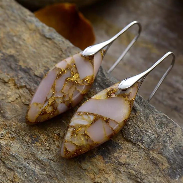 Jasper Luxe Marble Earrings