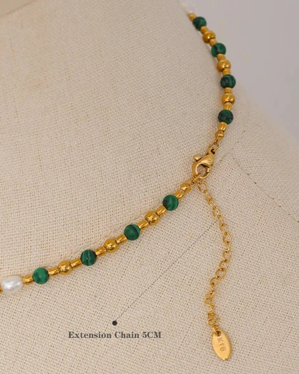 Pearl Emerald Necklace