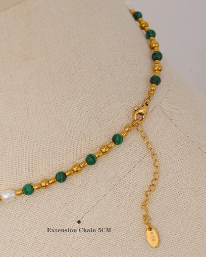 Pearl Emerald Necklace