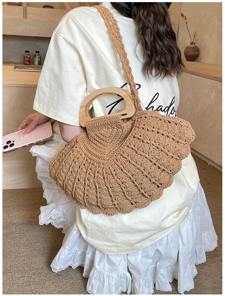 Crochet Shell Boho Bag
