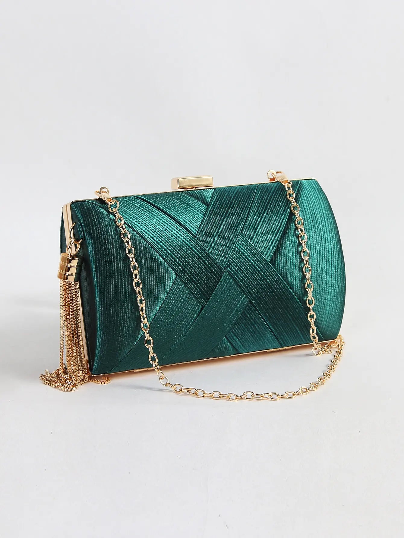 Luxury Vintage Chic Tassel Clutch Bag