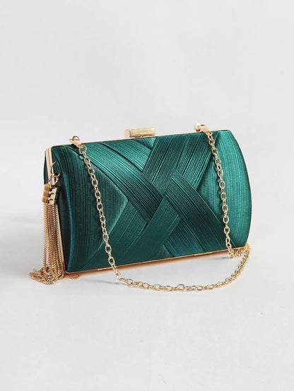 Luxury Vintage Chic Tassel Clutch Bag