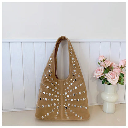 Cafe Studded Shoulder Bag