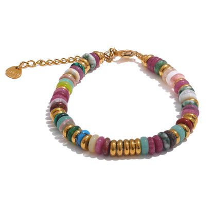 Riviera Gemstone Beaded Bracelet