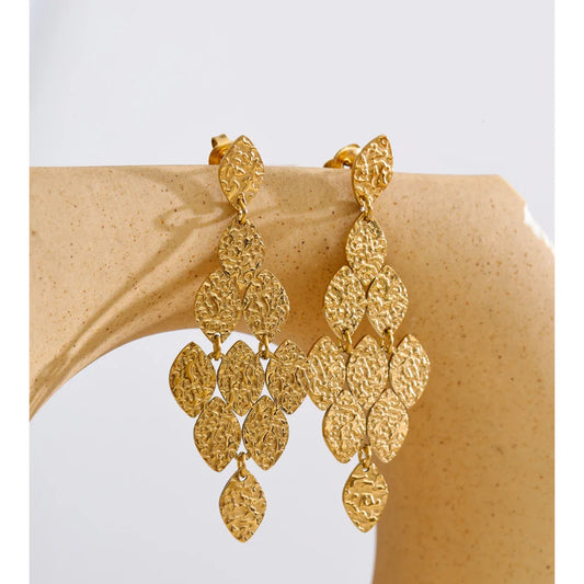 Golden Muse Cascade Earrings