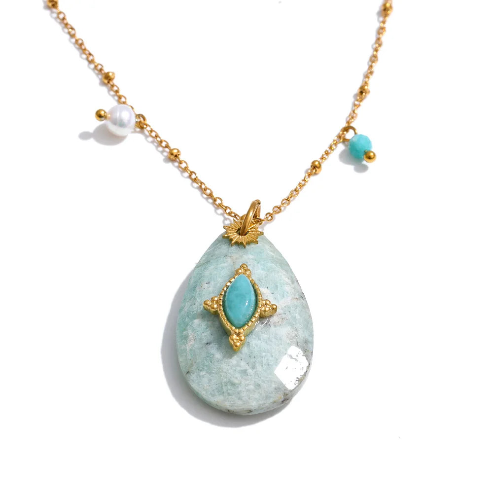 Bohemian Talisman Gemstone Necklace