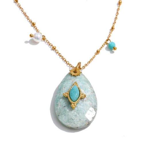 Bohemian Talisman Gemstone Necklace