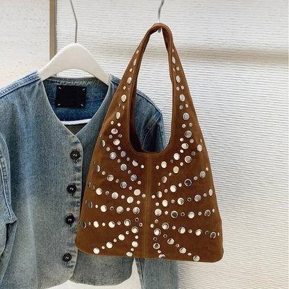 Cafe Studded Shoulder Bag