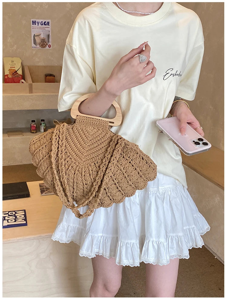 Crochet Shell Boho Bag
