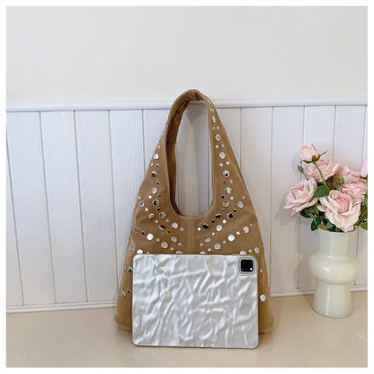 Cafe Studded Shoulder Bag