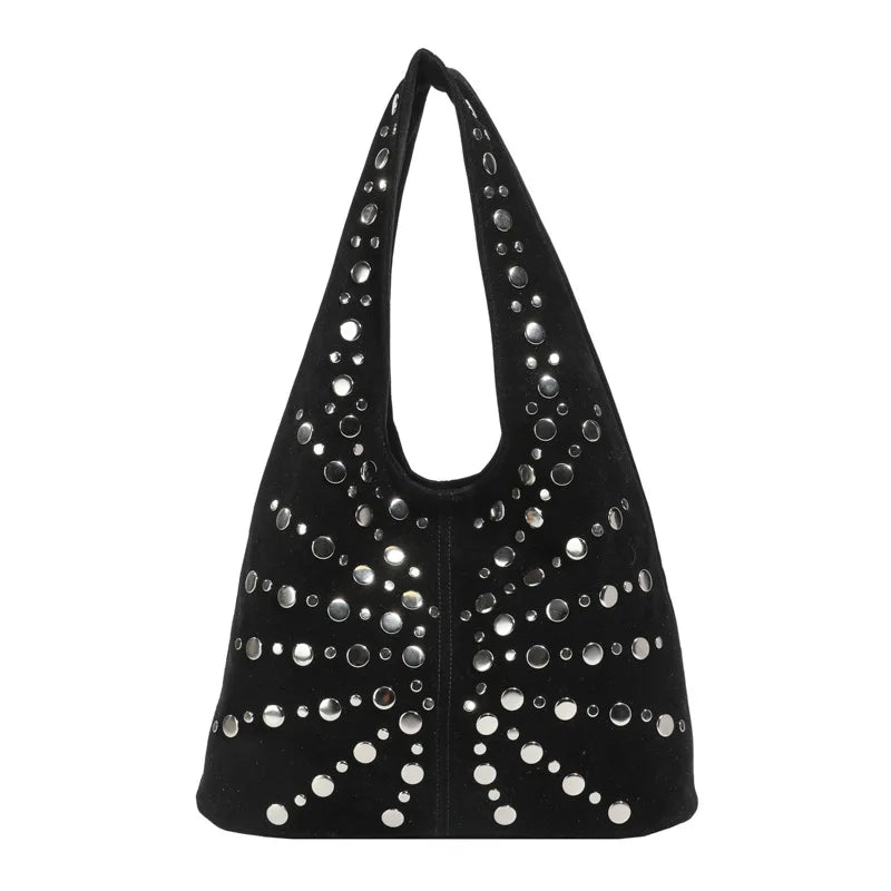 Cafe Studded Shoulder Bag