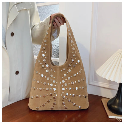 Cafe Studded Shoulder Bag
