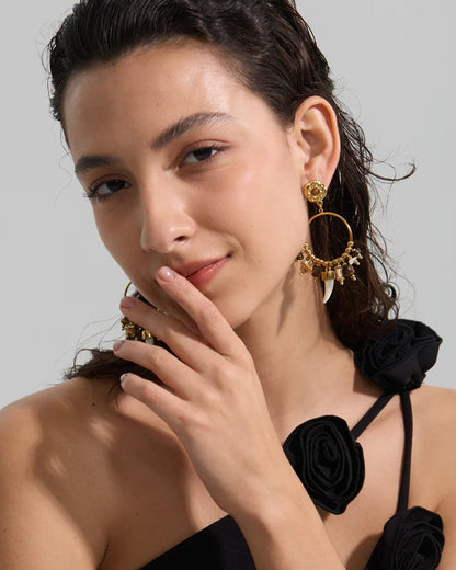 Wild Talisman Hoop Earrings