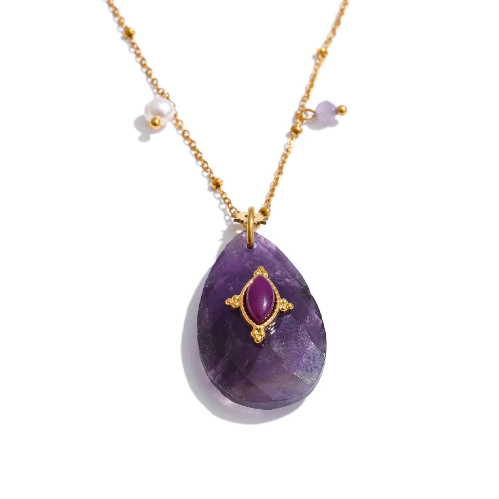 Bohemian Talisman Gemstone Necklace
