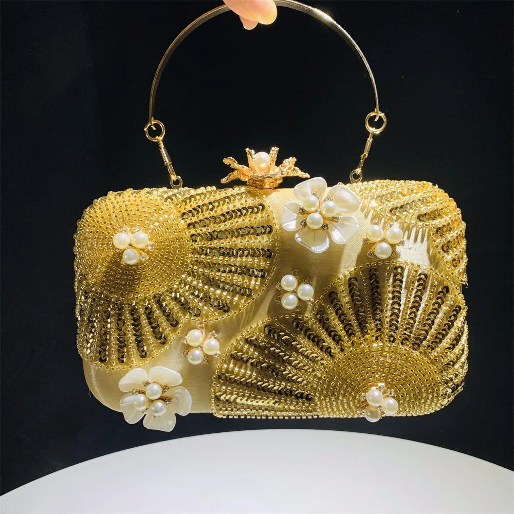 Floral Dream Pearl Clutch