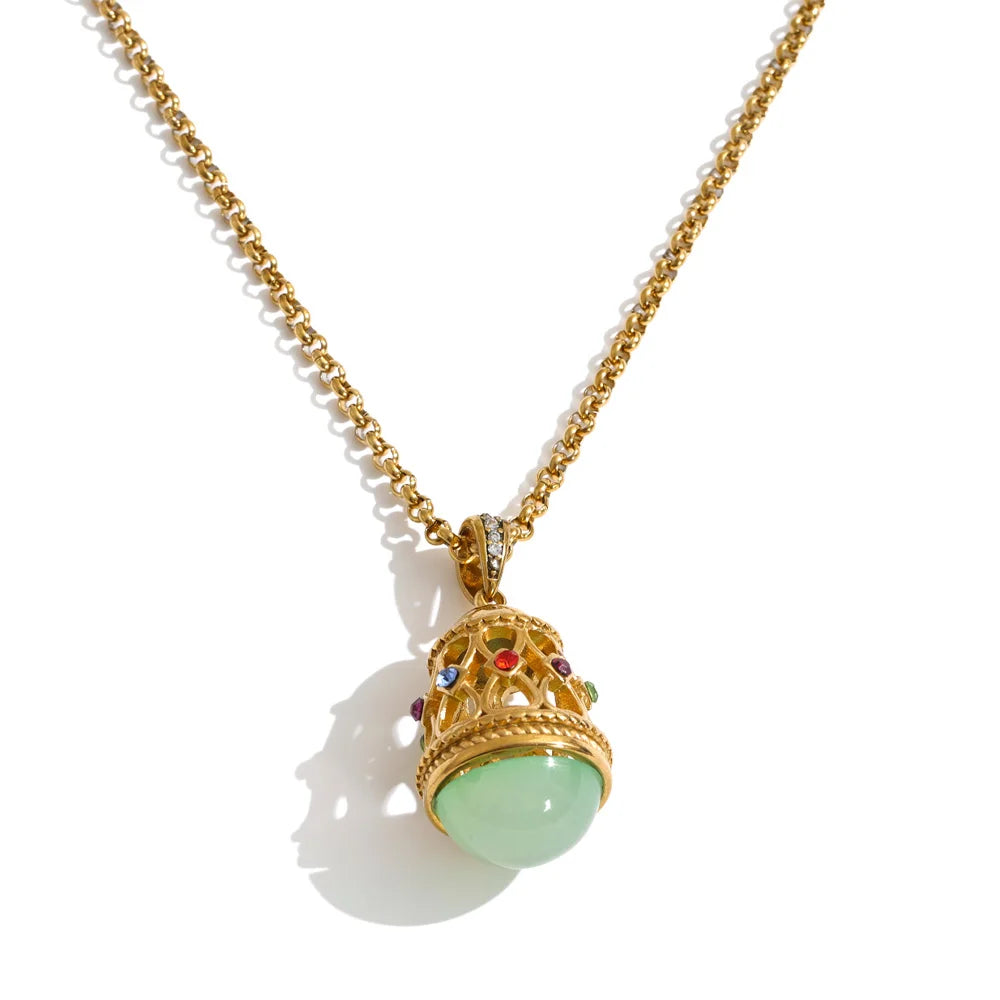 Jewel Pendulum Necklace