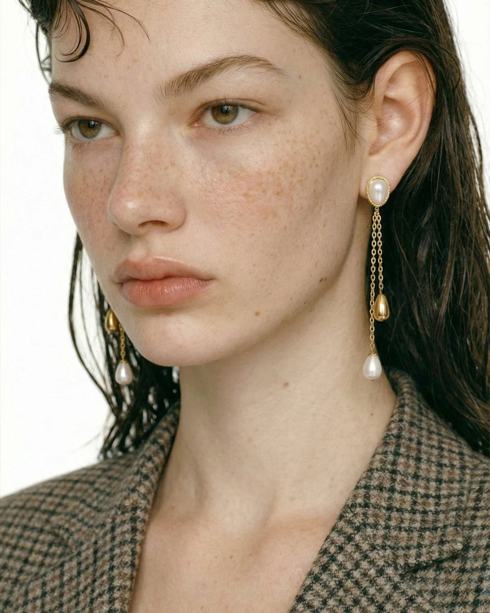 Pearl Cascade Earrings