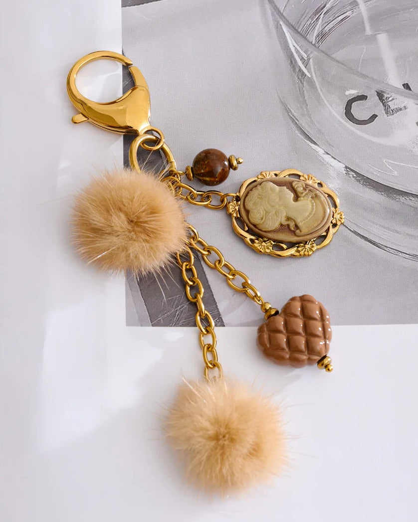 Boheme Cameo Charm Keychain