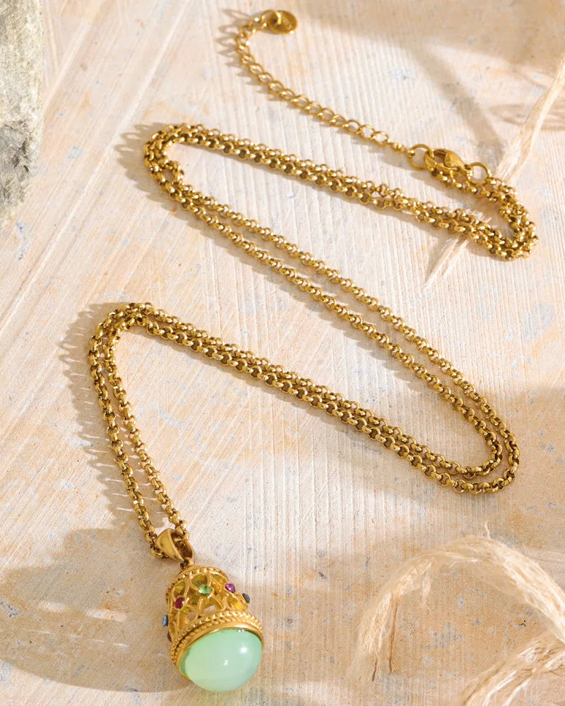 Jewel Pendulum Necklace