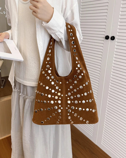 Cafe Studded Shoulder Bag