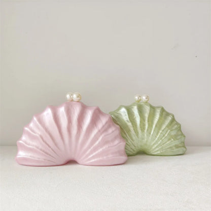 Nautilus Pearl Shell Clutch Bag