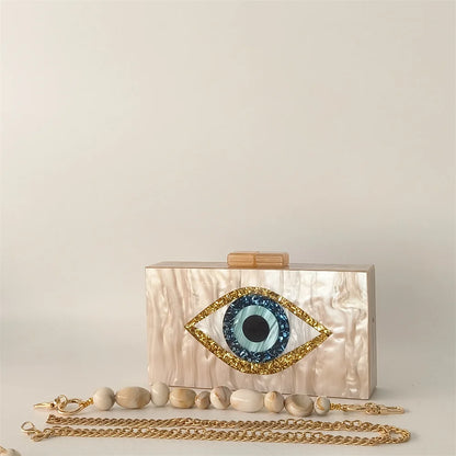 Luxury Mystic Evil Eye Clutch Bag