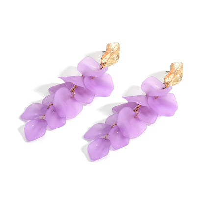 Seaside Bloom Acrylic Petal Earrings