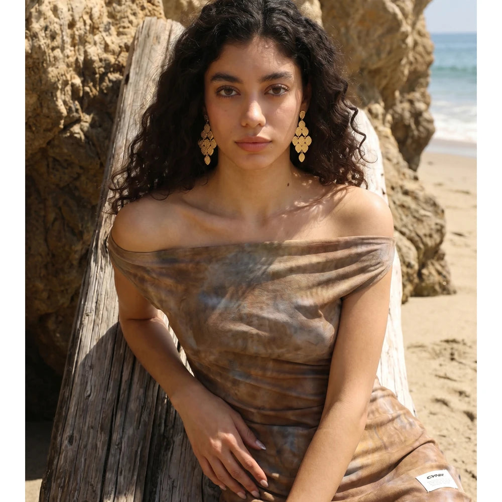 Golden Muse Cascade Earrings