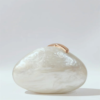 Pearl Leaf Acrylic Clutch