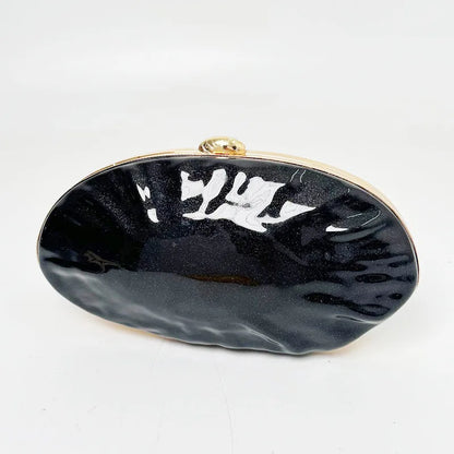 Retro Couture Shell Clutch