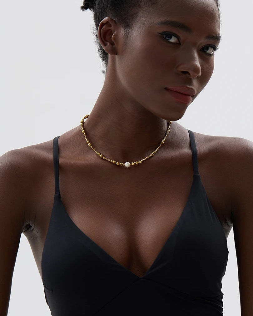 Halo Pearl Choker