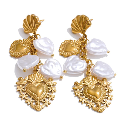 Venus Shell Pearl Earrings