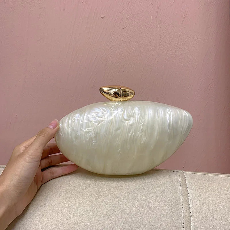 Venus Shell Acrylic Clutch